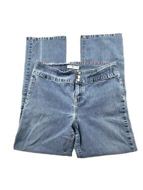 Tommy Hilfiger Jeans Womens Size 35 Waist Boot Cut High Rise Light Wash Denim